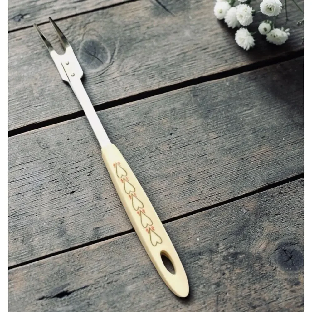 VINTAGE MEAT FORK 2 Prong ANDROCK Stainless 12